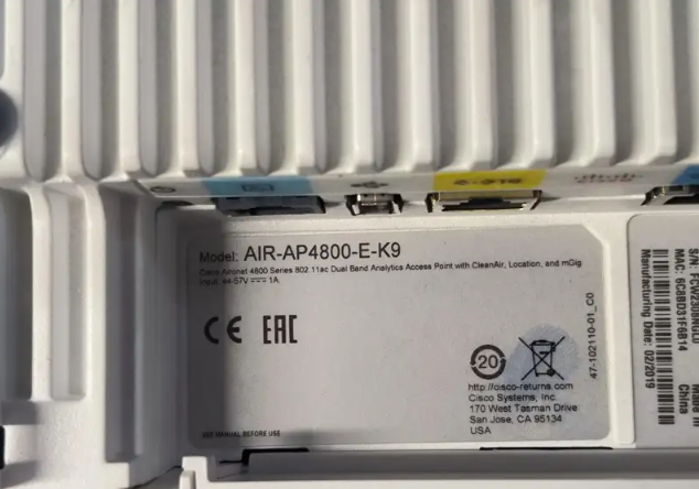 Lote de 170 puntos de acceso Wi-Fi profesionales: 117*Cisco Aironet 4800 y 53*Ruckus R710