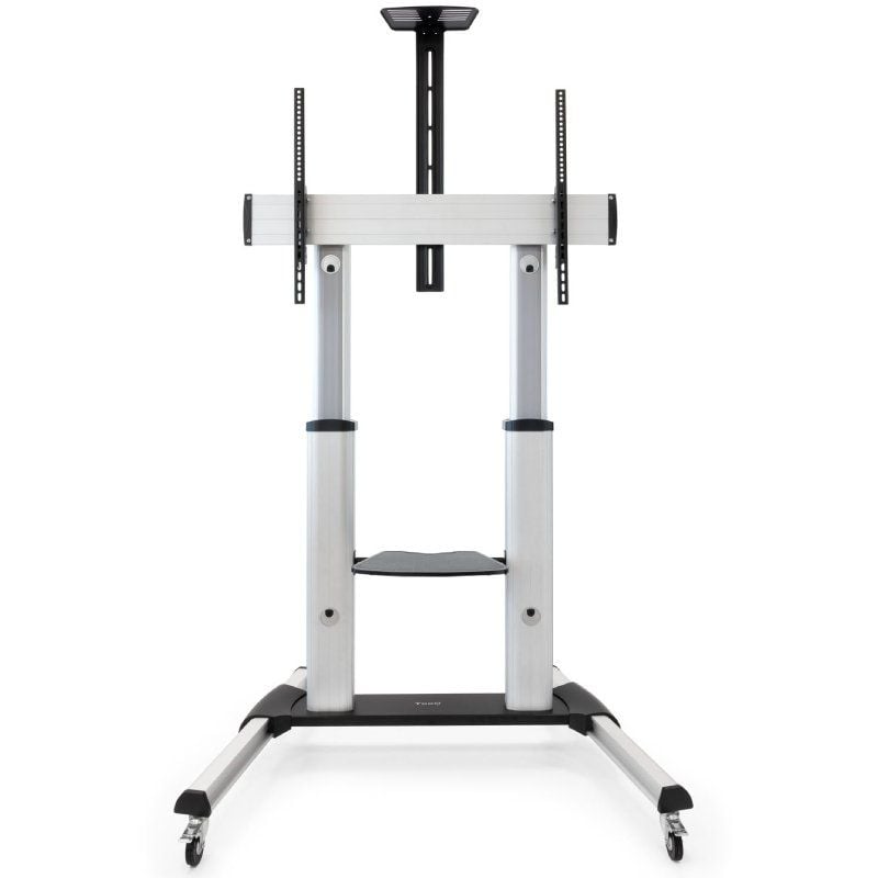 Soporte de Suelo Inclinable/ Ajustable con Ruedas TooQ FS20300M-B para TV de 60-100"/ hasta 100kg
