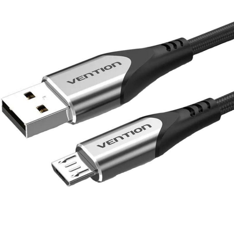 Cable USB 2.0 Vention COAHG/ USB Macho - MicroUSB Macho/ 480Mbps/ 1.5m/ Gris