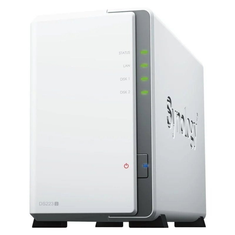 NAS Synology Diskstation DS223J/ 2 Bahías 3.5"- 2.5"/ 1GB DDR4/ Formato Torre