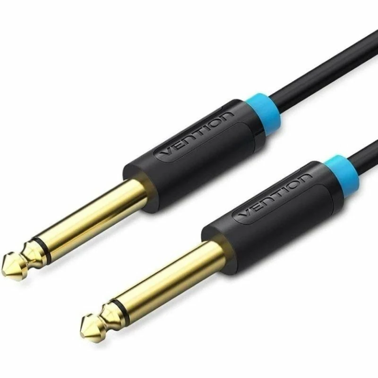 Cable Mono Vention BAABJ/ Jack 6.5 Macho - Jack 6.5 Macho/ 5m/ Negro