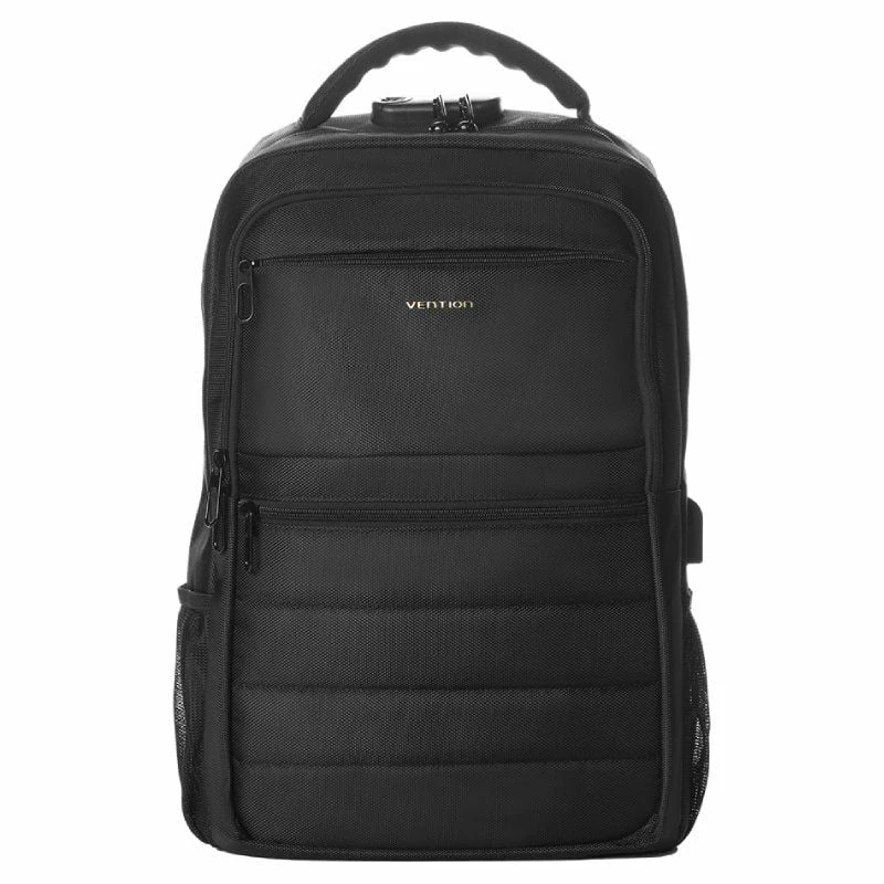 Mochila Vention KRKB0 para Portátiles hasta 17"/ 20L/ Impermeable/ Puerto USB/ Antirrobo/ Negra
