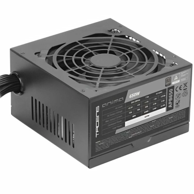 Fuente de Alimentación Tacens Anima APB650/ 650W/ Ventilador 12cm/ 80 Plus Silver