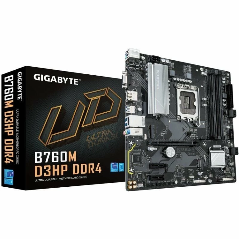 Placa Base Gigabyte B760M D3HP DDR4 Socket 1700/ DDR4/ PCIe 4.0/ Micro ATX