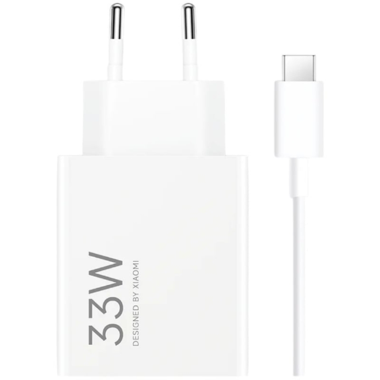 Cargador de Pared Xiaomi 33W Charging Combo USB Type-A/ 1xUSB + Cable USB Tipo-C/ 33W