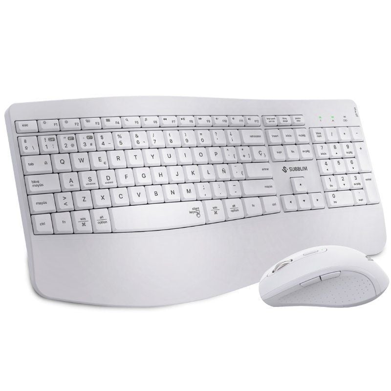Teclado y Ratón Inalámbrico Subblim Combo Dual Office Prowave/ Blanco