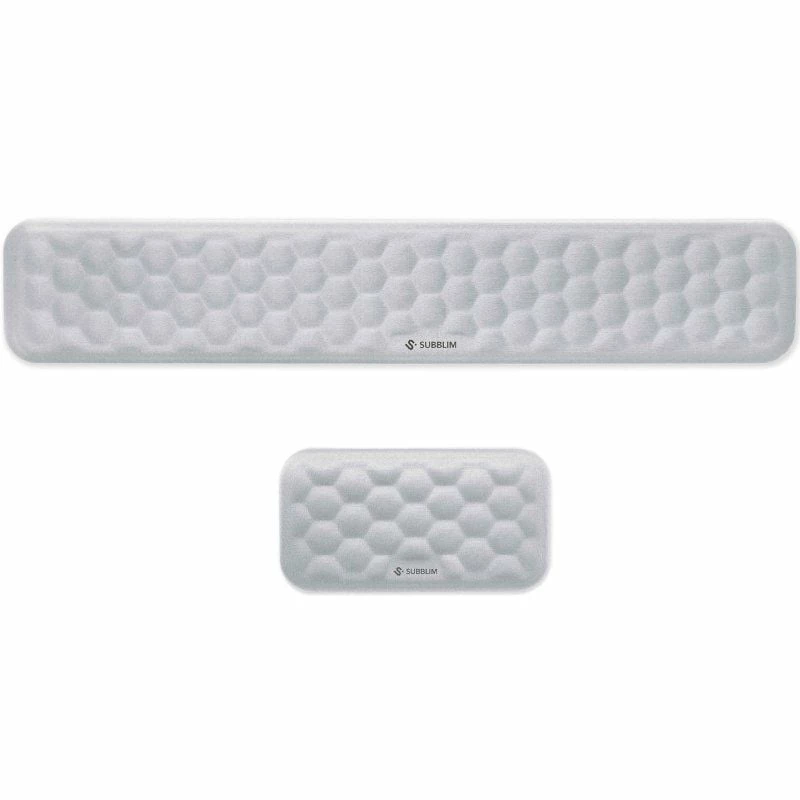 Pack de 2 Reposamuñecas Subblim Ergo AirPadding/ Plateadas