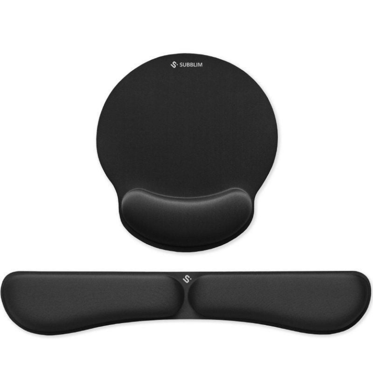 Pack de Reposamuñecas y Alfombrilla Ergonómica Subblim Ergo MemoryFlex
