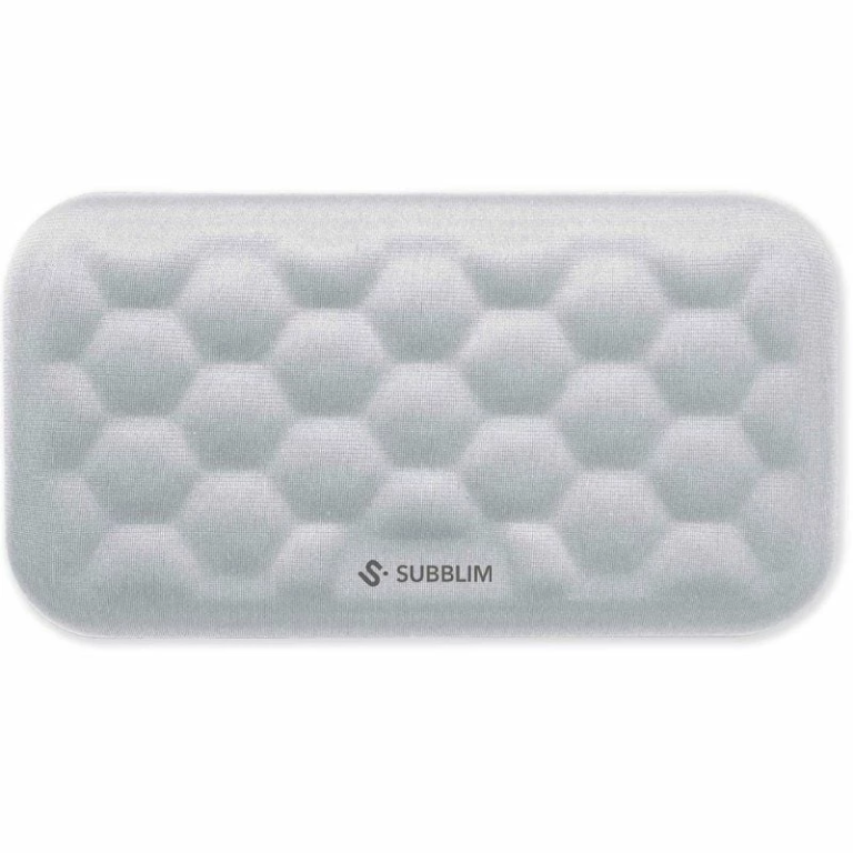 Reposamuñecas Subblim Ergo AirPadding/ Plateado