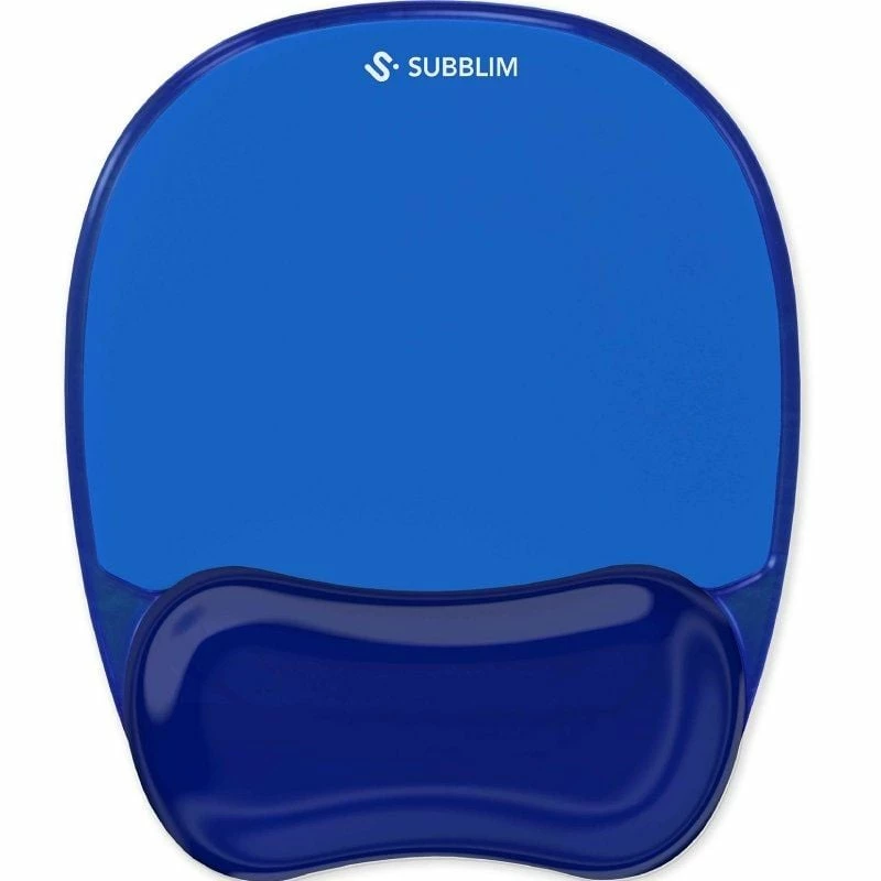Alfombrilla Ergonómica Subblim Ergo Cristal Flex MousePad/ Azul Oscuro