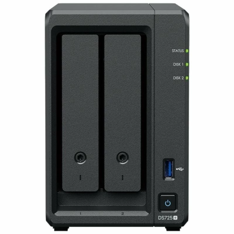 NAS Synology Diskstation DS725+/ 2 Bahías 3.5"- 2.5"/ 4GB DDR4/ Formato Torre