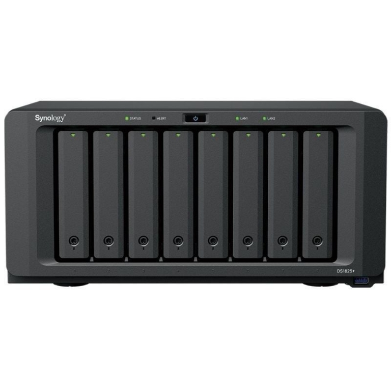 NAS Synology Diskstation DS1825+/ 8 Bahías 3.5"- 2.5"/ 8GB DDR4/ Formato Torre