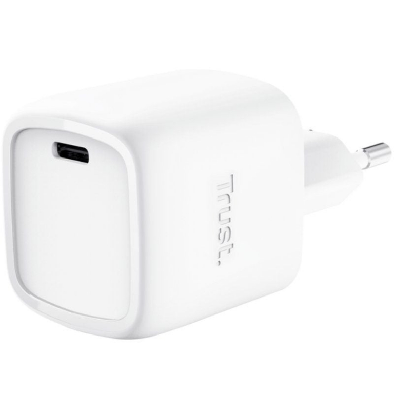 Cargador de Pared GaN Trust Maxo 30W/ 1xUSB Tipo-C/ 30W
