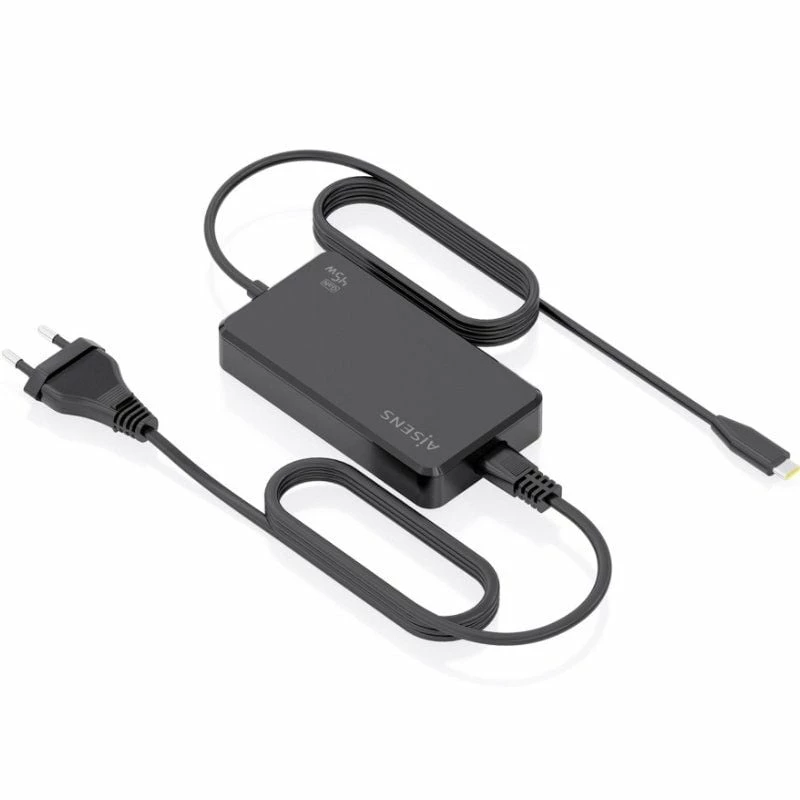 Cargador Sobremesa GaN Aisens ASCH-1PD45D067-BK/ 1xUSB Tipo-C/ 45W