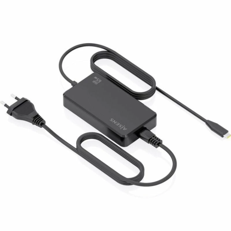 Cargador Sobremesa GaN Aisens ASCH-1PD65D068-BK/ 1xUSB Tipo-C/ 65W