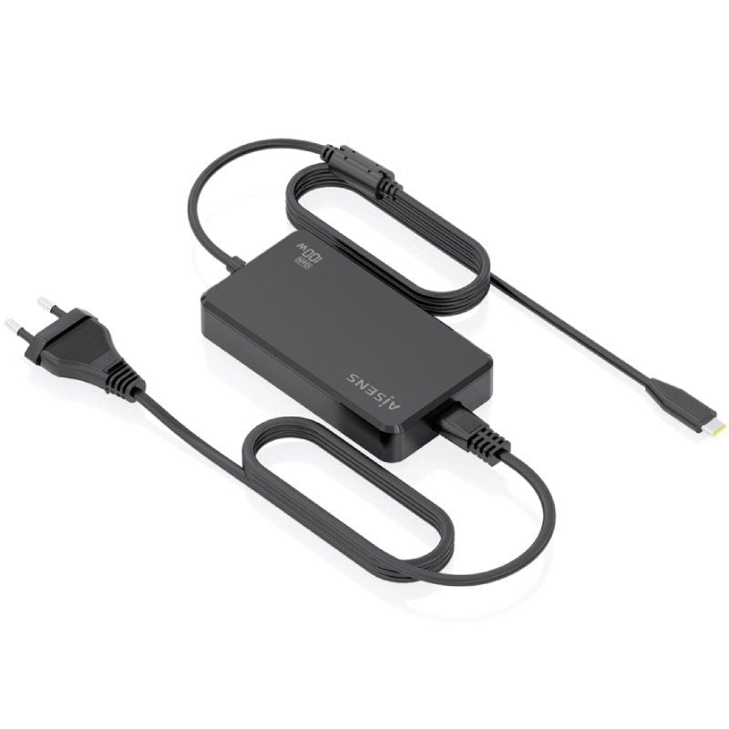 Cargador Sobremesa GaN Aisens ASCH-1PD100D070-BK/ 1xUSB Tipo-C/ 100W