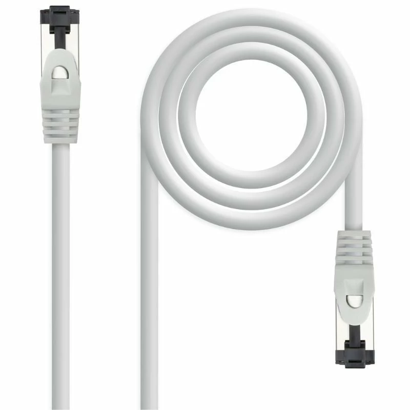 Cable de Red RJ45 SSTP Nanocable 10.20.2010 Cat.8.1/ 10m/ Gris