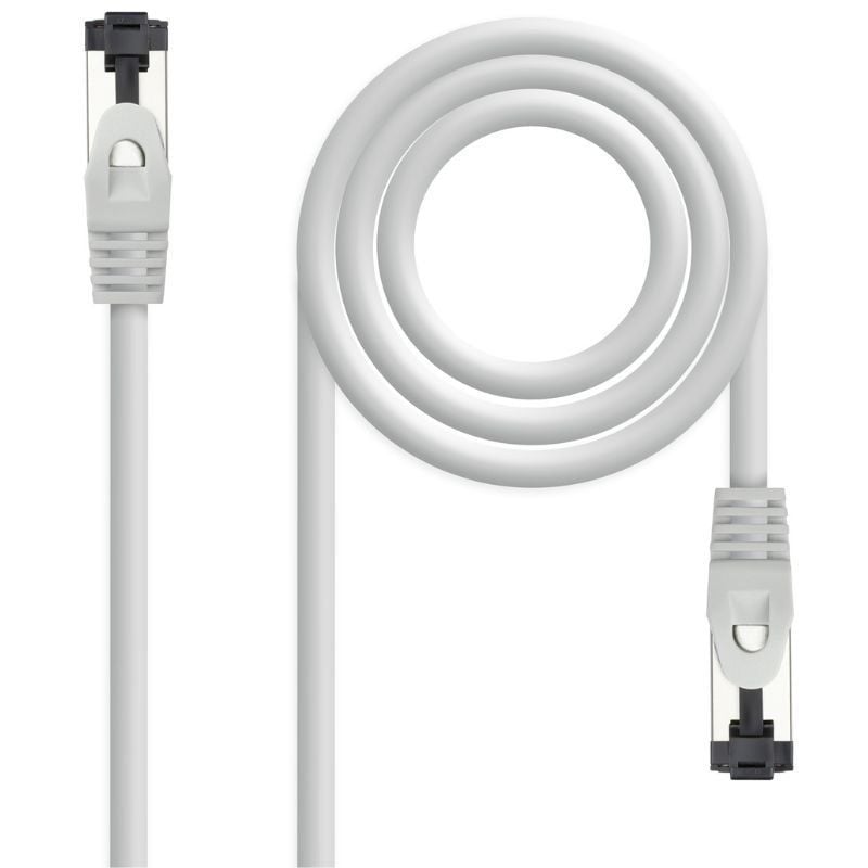 Cable de Red RJ45 SSTP Nanocable 10.20.2003 Cat.8.1/ 3m/ Gris