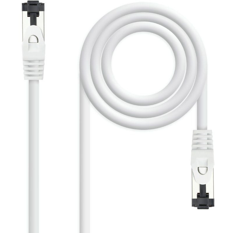 Cable de Red RJ45 SSTP Nanocable 10.20.2001-W Cat.8.1/ 1m/ Blanco