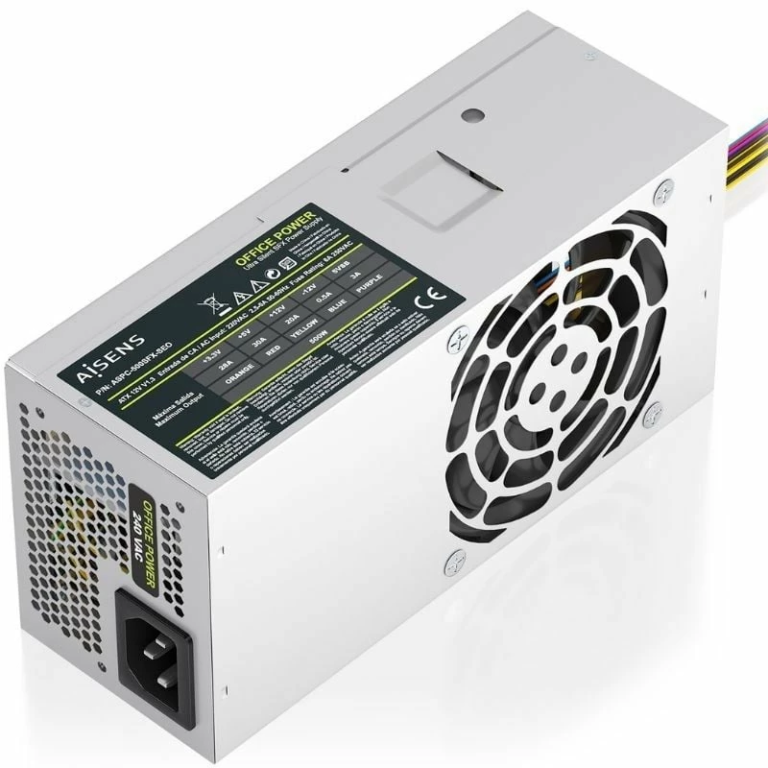 Fuente de Alimentación TFX Aisens ASPC-500TFX-SEO/ 500W/ Ventilador 8cm