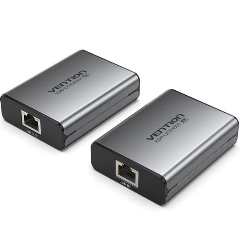Adaptador/Transmisor de vídeo Alámbrico HDMI/RJ45 a HDMI/RJ45 Vention AKGH0-EU