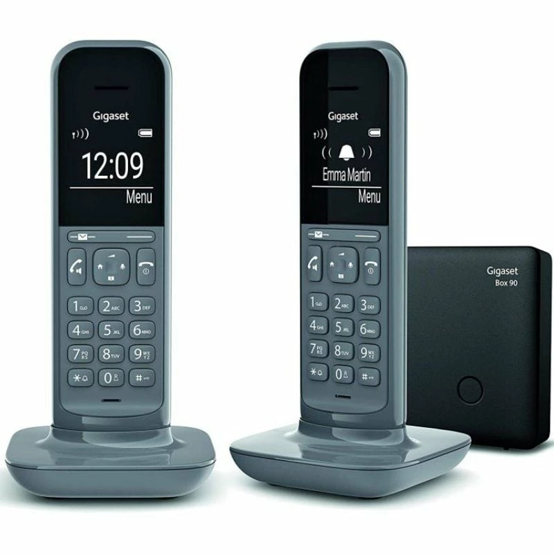 Teléfono Inalámbrico Gigaset CL390/ Pack DUO/ Gris
