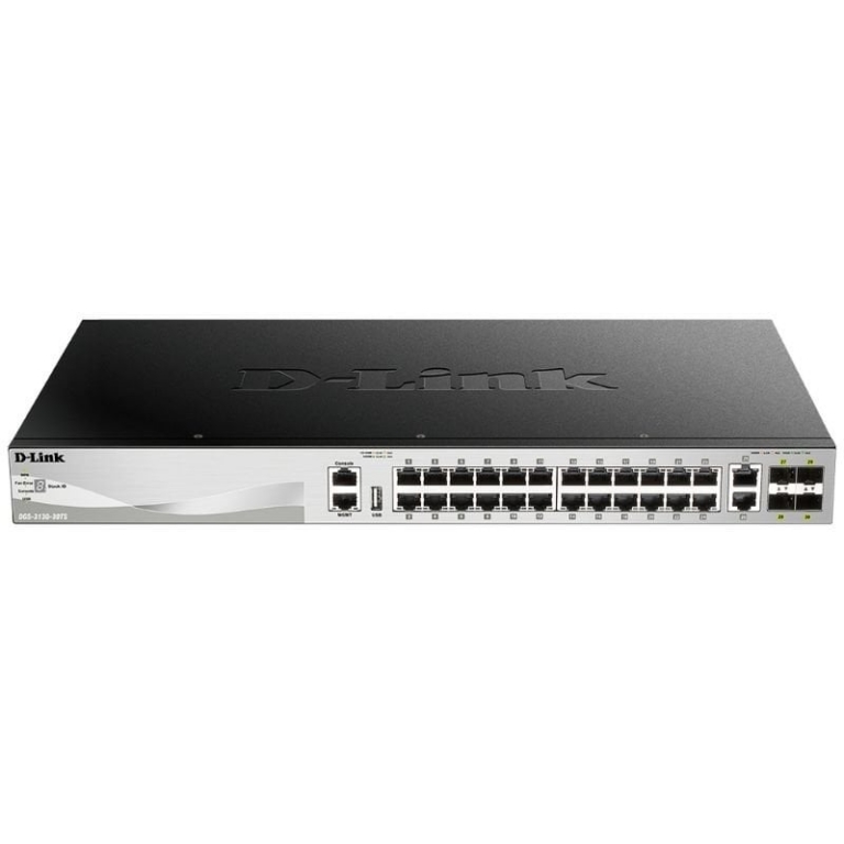 Switch Gestionable D-Link DGS-3130-30TS/E 24 Puertos/ RJ-45 10/100/1000/ SFP