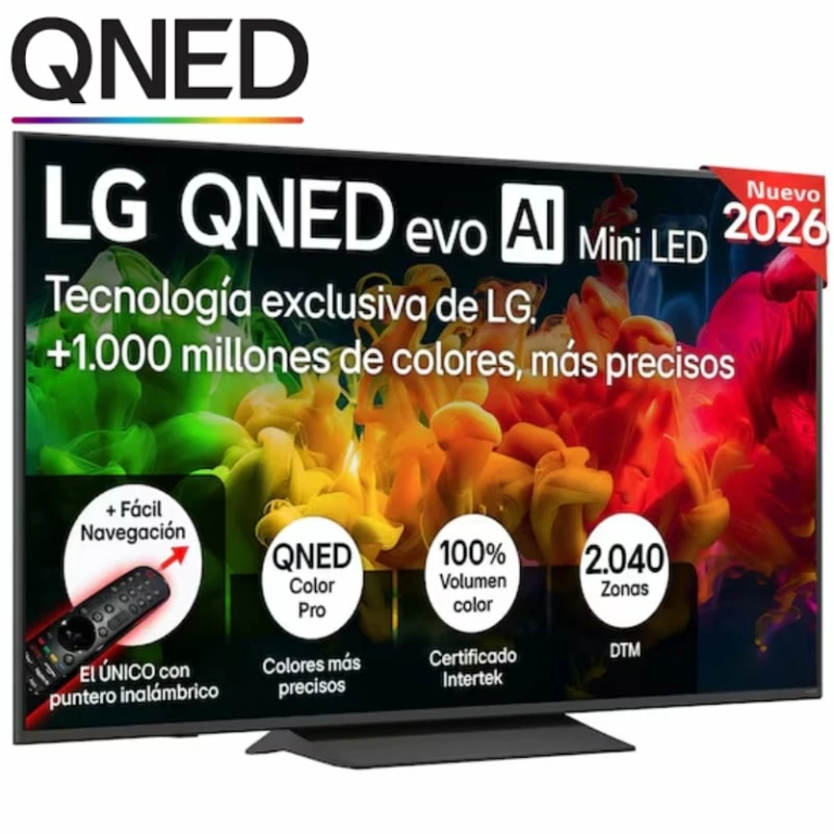 Televisor LG QNED evo AI QNED8EB Mini LED 65QNED8EB3B 65"/ Ultra HD 4K/ Smart TV/ WiFi