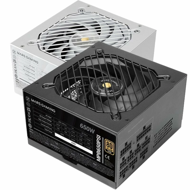 Fuente de Alimentación Mars Gaming MPB650PSI/ 650W/ Ventilador 12cm/ 80 Plus Gold