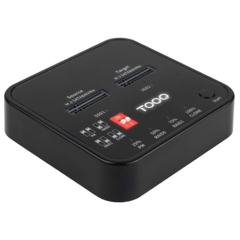 Docking Station para SSD M2 SATA/NVMe TooQ TQDS-201B