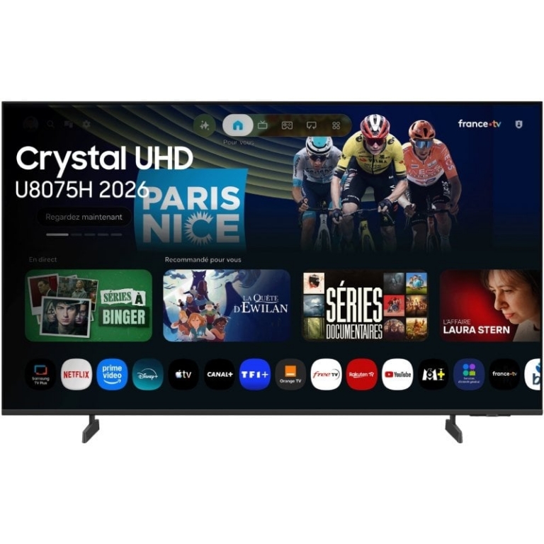 Televisor Samsung Crystal 4K AI U8075H 43"/ Ultra HD 4K/ Smart TV/ WiFi