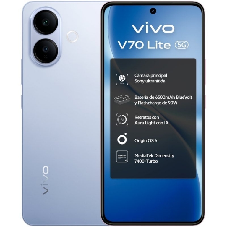 Smartphone Vivo V70 Lite 6GB/ 128GB/ 6.77"/ 5G/ Azul
