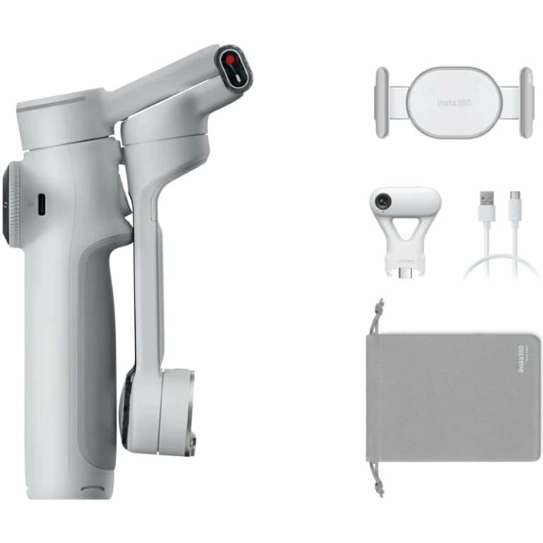Gimbal palo selfie Insta360 Flow 2 Pro Pack Gimbal con IA/ Gris