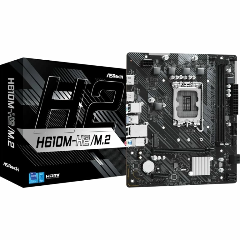 Placa Base Asrock H610M-H2/M.2 Socket 1700/ DDR4/ PCIe 4.0/ Micro ATX