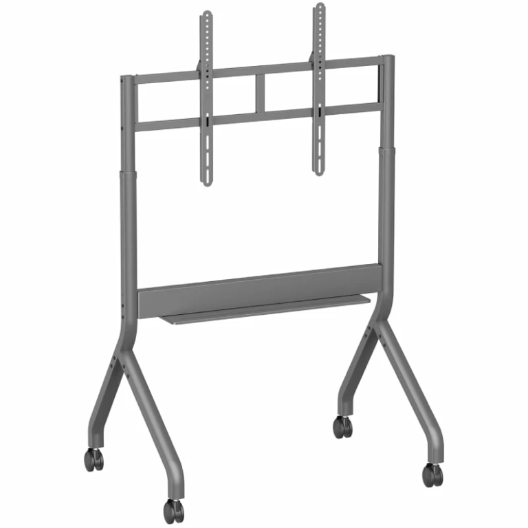 Soporte de Suelo Motorizado/ Inclinable/ Giratorio con Ruedas y Manivela Aisens FTF90E-467 para TV 55-90"/ hasta 90kg