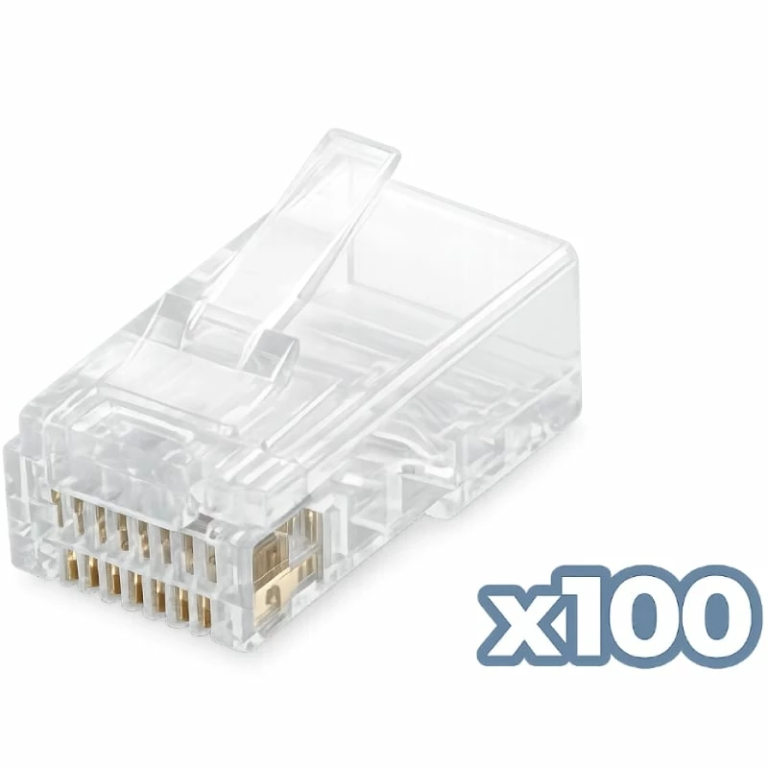 Conector RJ45 Phasak PHK 45C6-100 Cat.6 UTP/ 100 uds