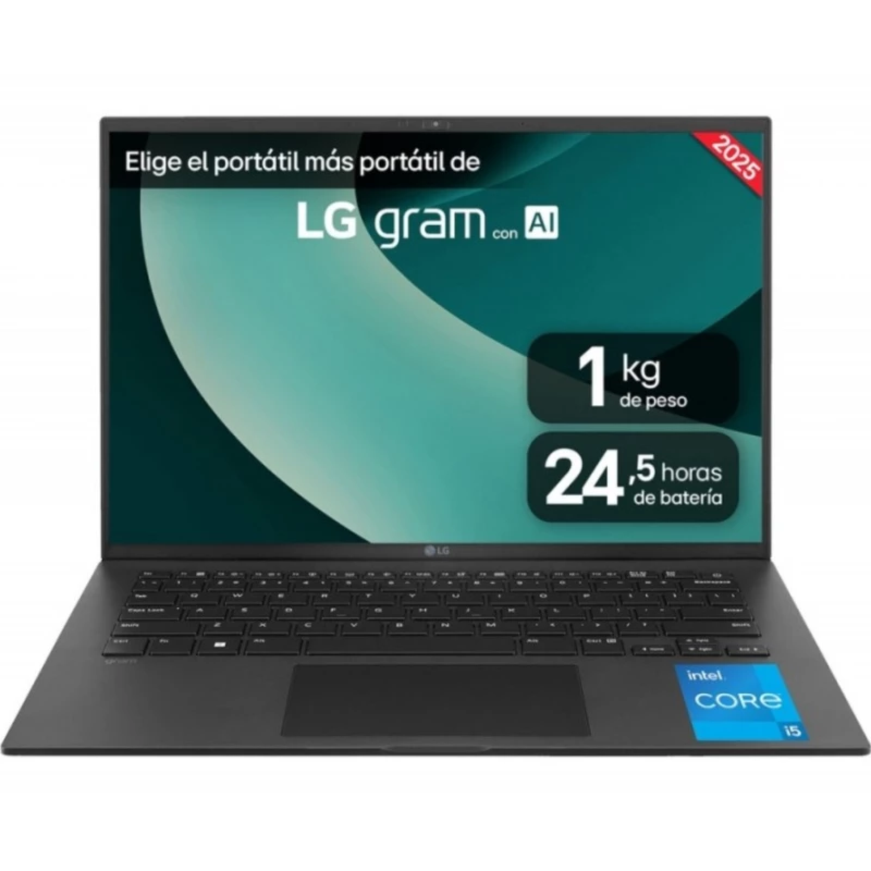 Portátil LG Gram 14ZD90RU-G.AX52B Intel Core i5-1334U/ 8GB/ 256GB SSD/ 14"/ Sin Sistema Operativo