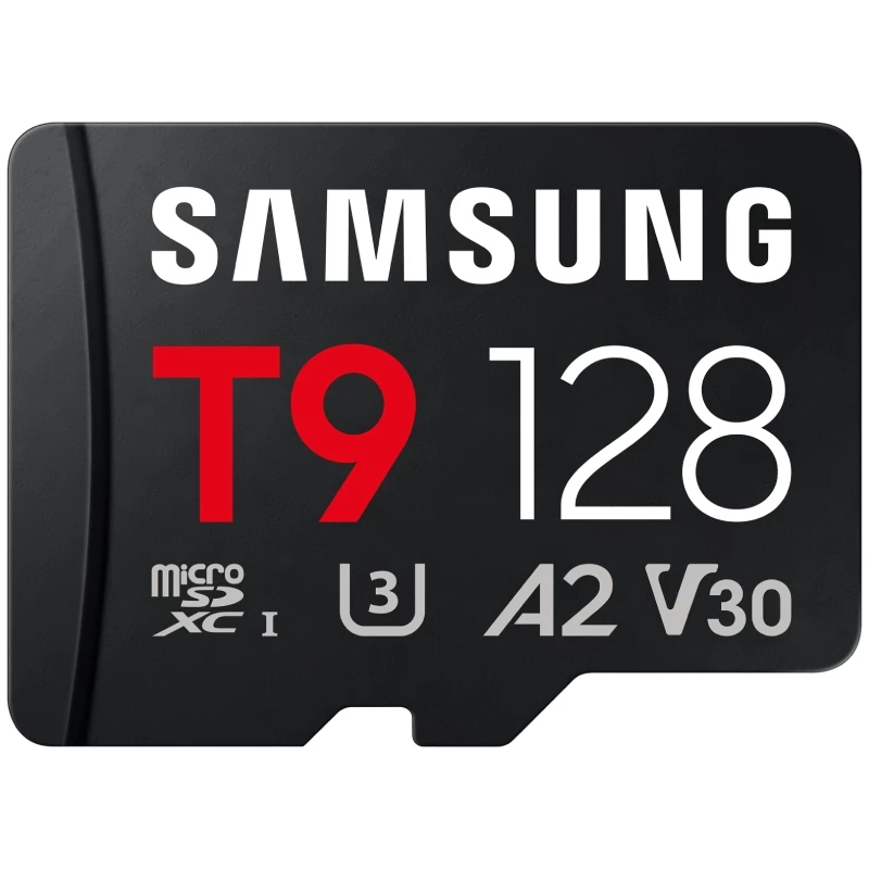 Tarjeta de Memoria Samsung T9 128GB microSD XC/ Clase 10/ 200MBs