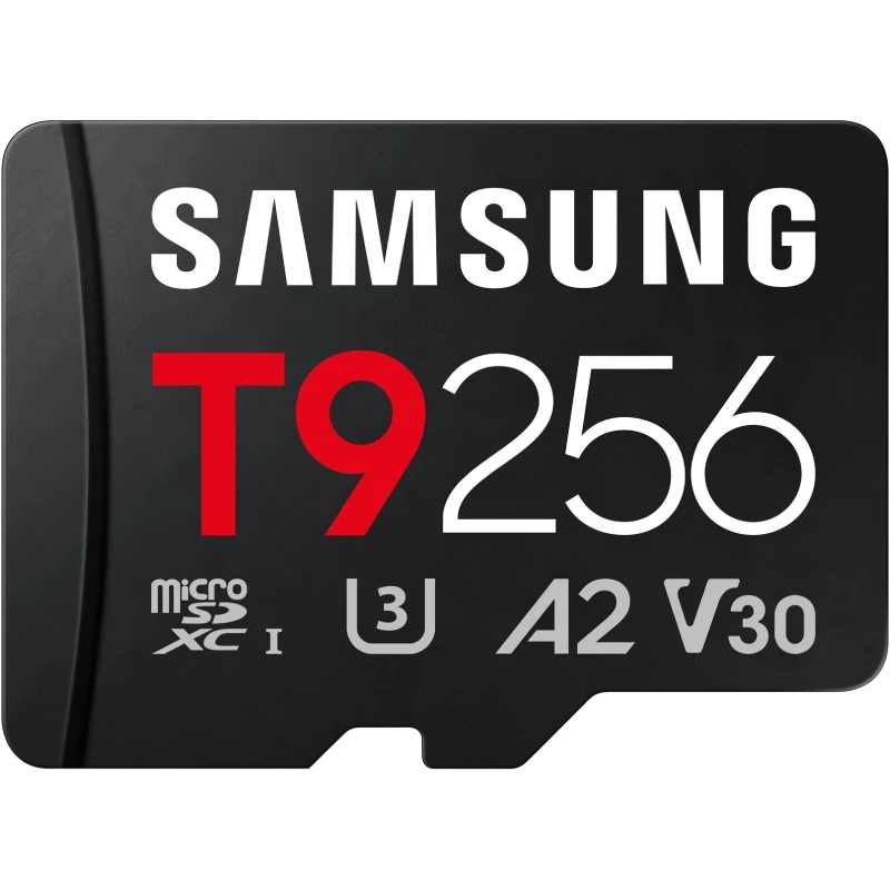 Tarjeta de Memoria Samsung T9 256GB microSD XC/ Clase 10/ 200MBs