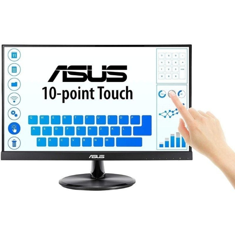 Monitor Profesional Táctil Asus VT229H 21.5"/ Full HD/ Multimedia/ Negro