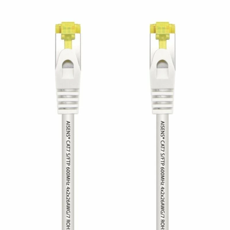 Cable de Red RJ45 SFTP Aisens A146-0489 Cat.7/ 50cm/ Blanco