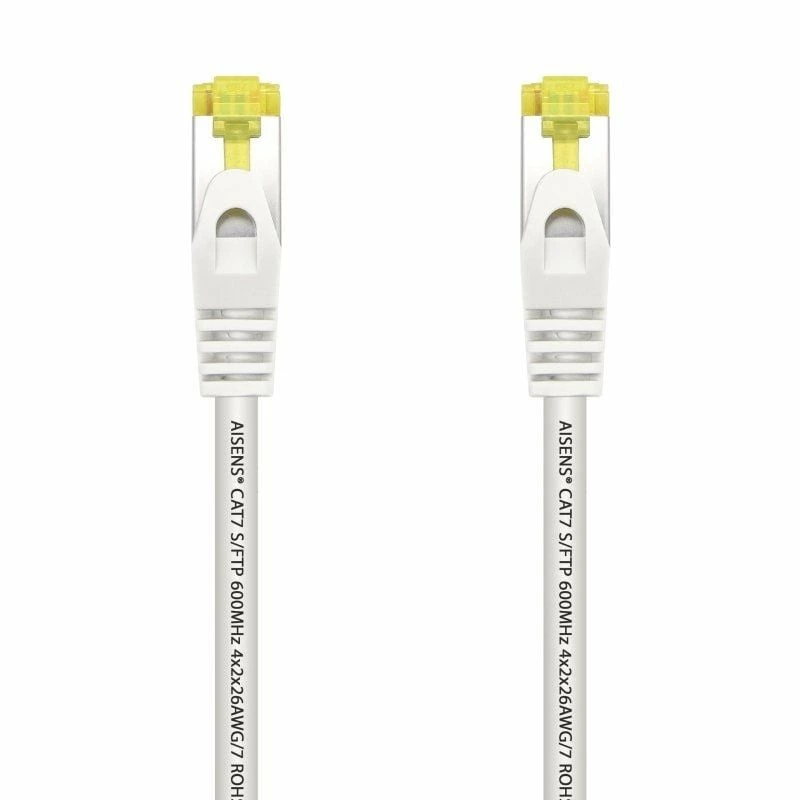 Cable de Red RJ45 SFTP Aisens A146-0489 Cat.7/ 50cm/ Blanco