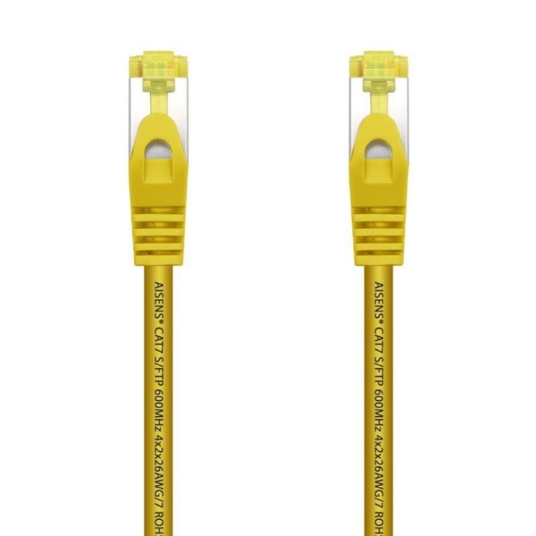 Cable de Red RJ45 SFTP Aisens A146-0472 Cat.7/ 25cm/ Amarillo