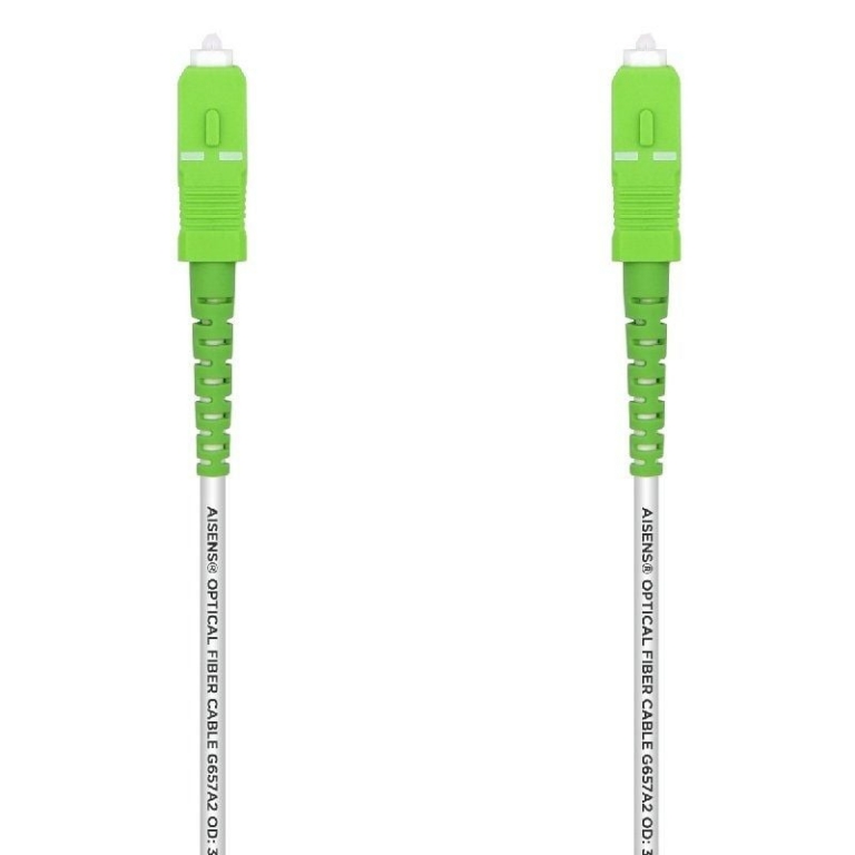 Cable de Fibra Óptica G657A2 3.0 Aisens A152-0494/ LSZH/ 2m/ Blanco