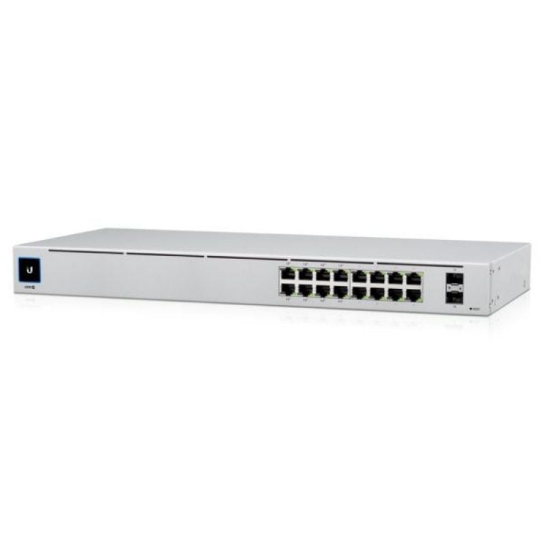 Switch Gestionable Ubiquiti USW-16-POE 16 Puertos/ RJ-45 Gigabit 10/100/1000/ SFP/ PoE+