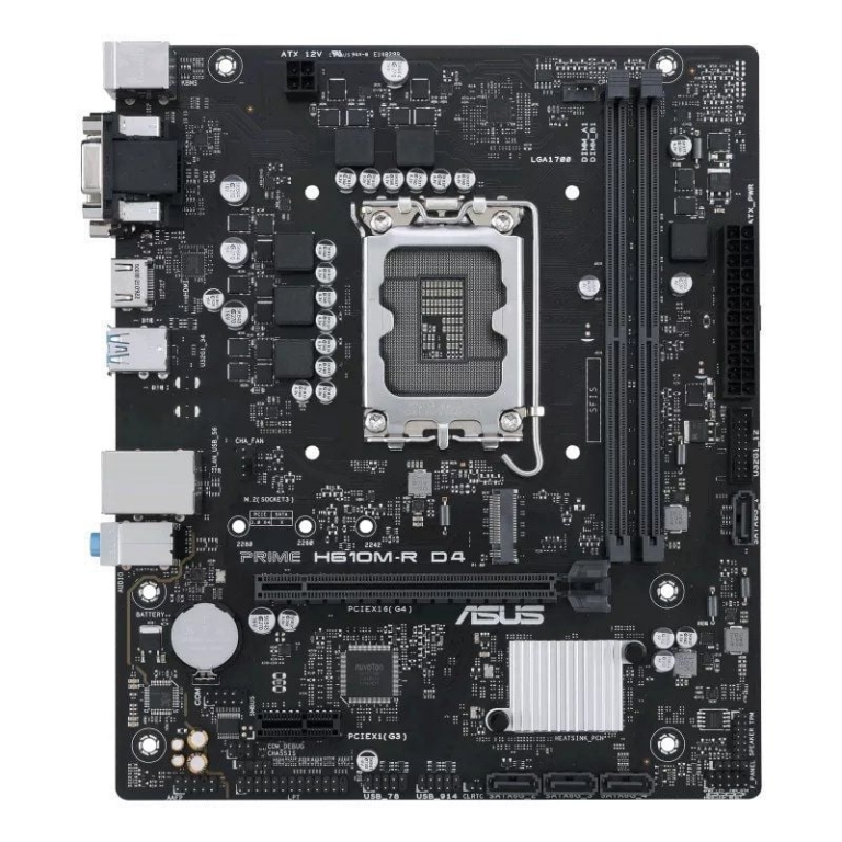 Placa Base Asus Prime H610M-R D4 Socket 1700/ DDR4/ PCIe 4.0/ Micro ATX/ Bulk
