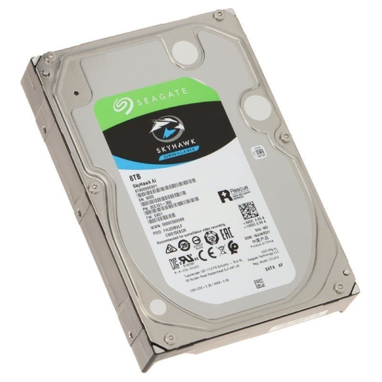 Disco Duro Seagate SkyHawk AI 8TB/ 3.5"/ SATA III/ 256MB